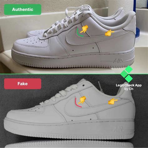 how to spot a fake nike air force 1|af1 without logo.